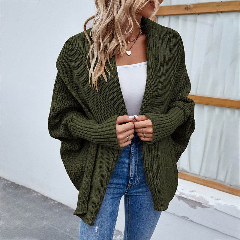 Cardigan Maille Oversize à Manches Chauve-Souris - Clairea Boutique
