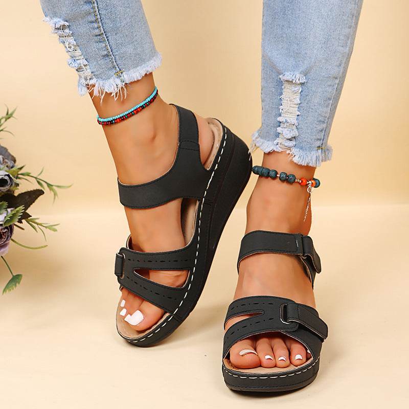 Sandales Compensées d'Été à Scratch - Clairea Boutique