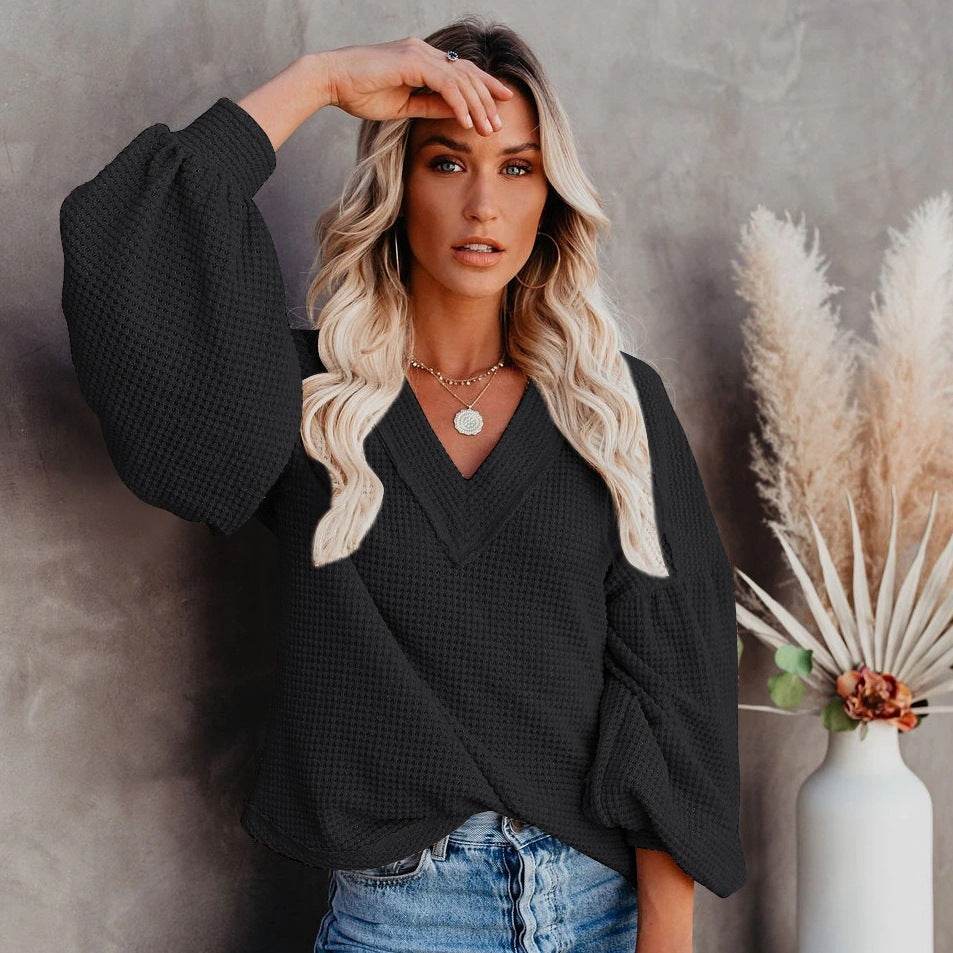 T-shirt Chic à Col V - Clairea Boutique