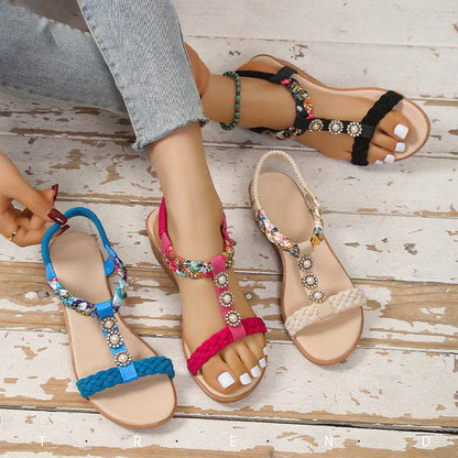 Sandales Tressées Bohèmes - Clairea Boutique