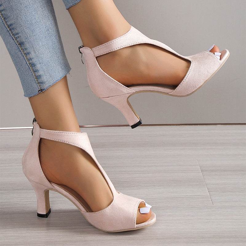 Sandales À Talons Hauts Peep Toe - Clairea Boutique