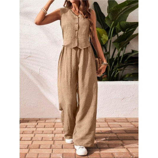 Ensemble Lin Femme 2 Pièces - Clairea Boutique