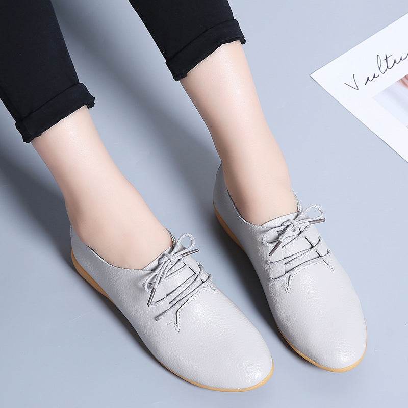 Chaussures blanches plates - Clairea Boutique