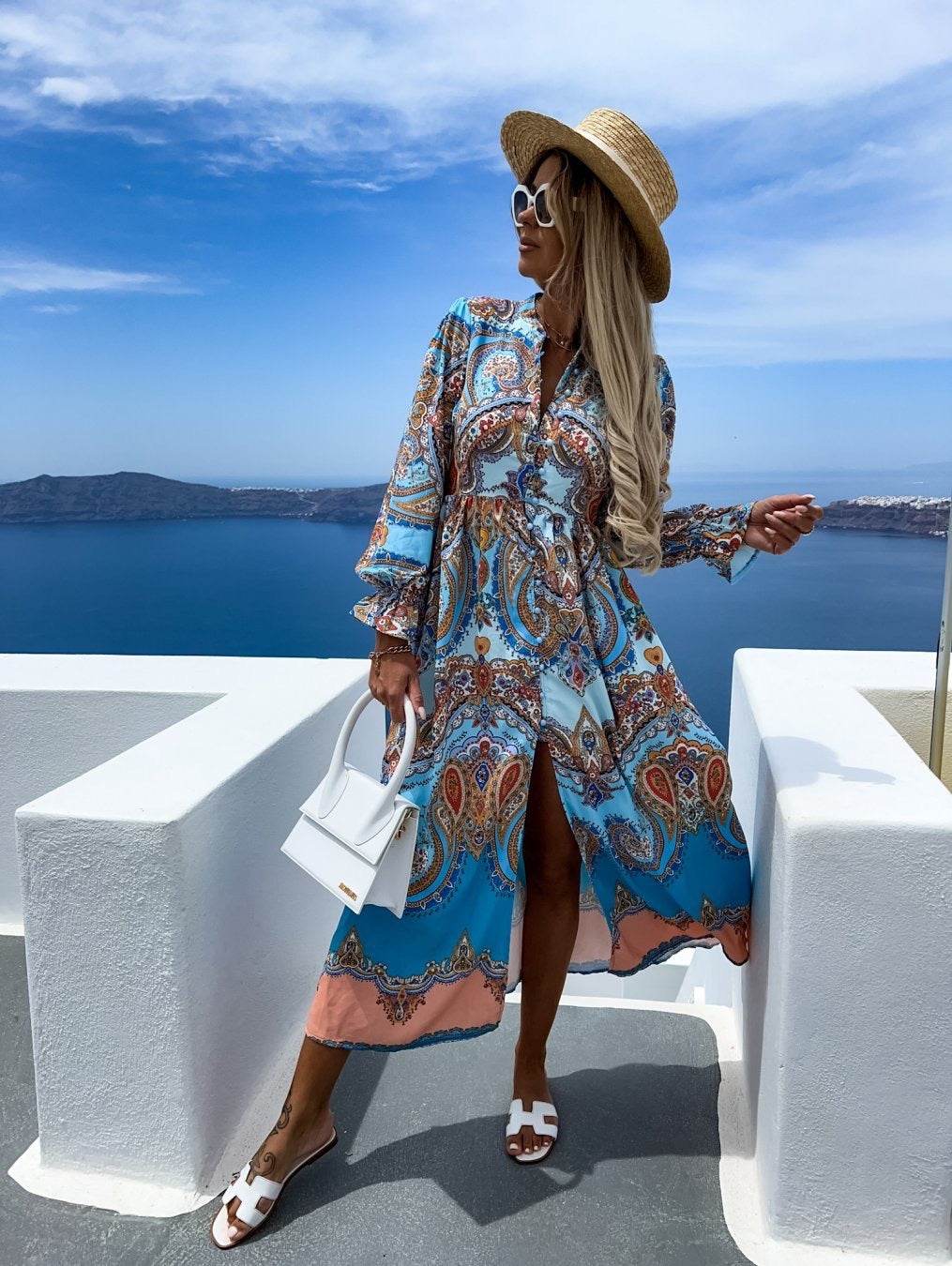 Robe Bohème Vintage à Imprimé Floral - Clairea Boutique