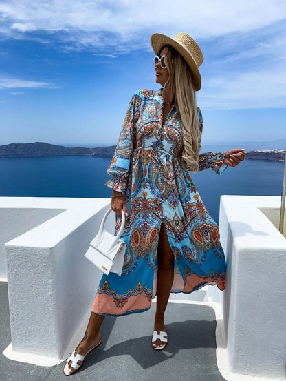 Robe Bohème Vintage à Imprimé Floral - Clairea Boutique