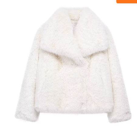 Manteau Hiver Épais Femme – Col à Revers en Fausse Fourrure - Clairea Boutique
