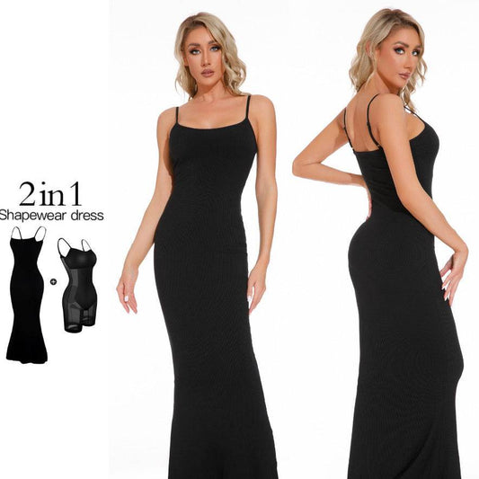 Robe Gaine Sculptante à Bretelles - Clairea Boutique