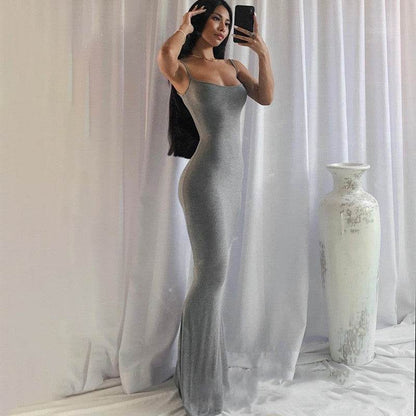 Robe Gaine Sculptante à Bretelles - Clairea Boutique