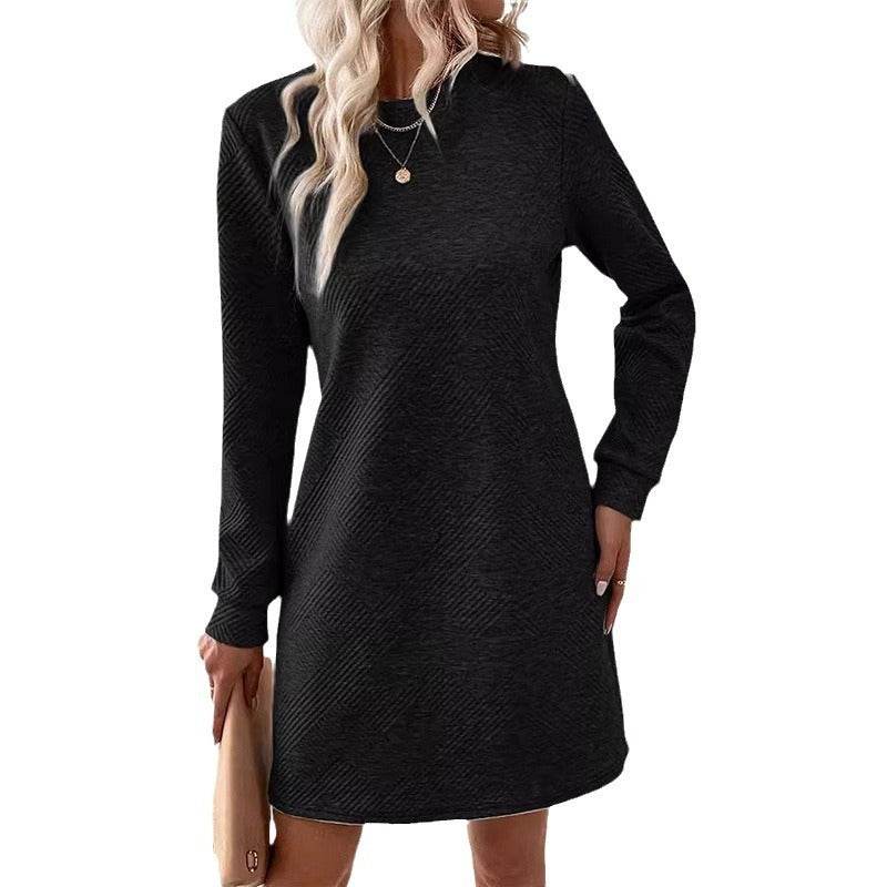 Robe Mi-longue à Motif Carreaux - Clairea Boutique