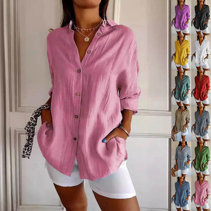 Chemise Femme à Col Revers - Clairea Boutique