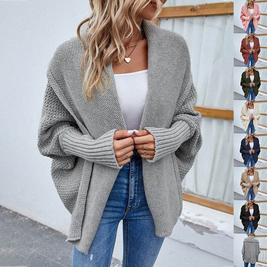 Cardigan Maille Oversize à Manches Chauve-Souris - Clairea Boutique
