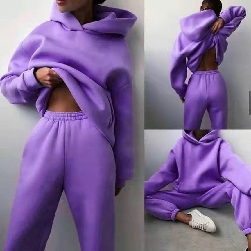 Ensemble Décontracté Femme 2 Pièces – Sweat à Capuche & Pantalon de Jogging - Clairea Boutique