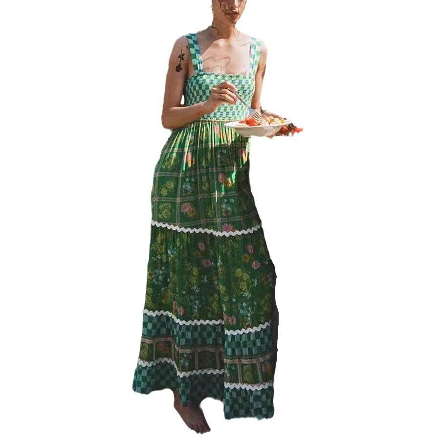 Robe Spaghetti à Imprimé Floral - Clairea Boutique