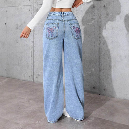 Jean Coupe Large Décontractée - Clairea Boutique