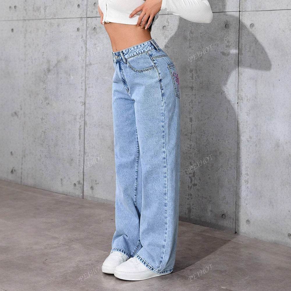 Jean Coupe Large Décontractée - Clairea Boutique