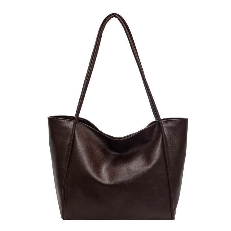 Sac Épaule Grand Format en Cuir PU Souple - Clairea Boutique