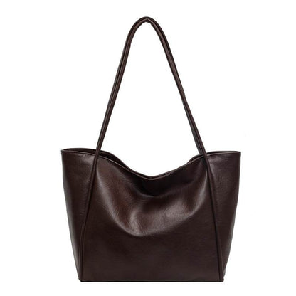 Sac Épaule Grand Format en Cuir PU Souple - Clairea Boutique