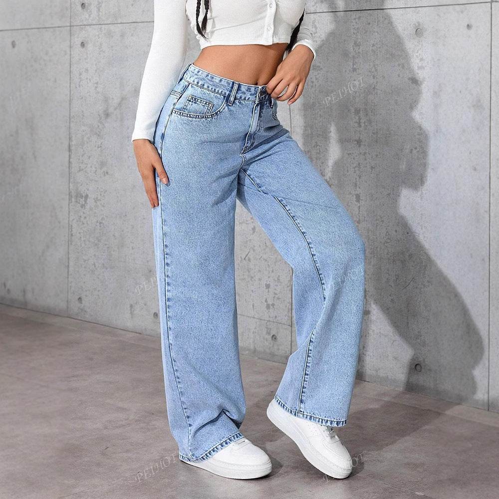 Jean Coupe Large Décontractée - Clairea Boutique