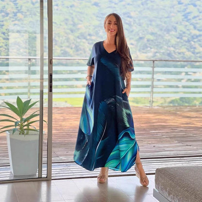 Robe Imprimée Loose Mode Européenne - Clairea Boutique