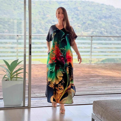 Robe Imprimée Loose Mode Européenne - Clairea Boutique