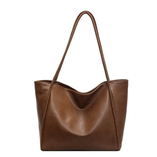 Sac Épaule Grand Format en Cuir PU Souple - Clairea Boutique