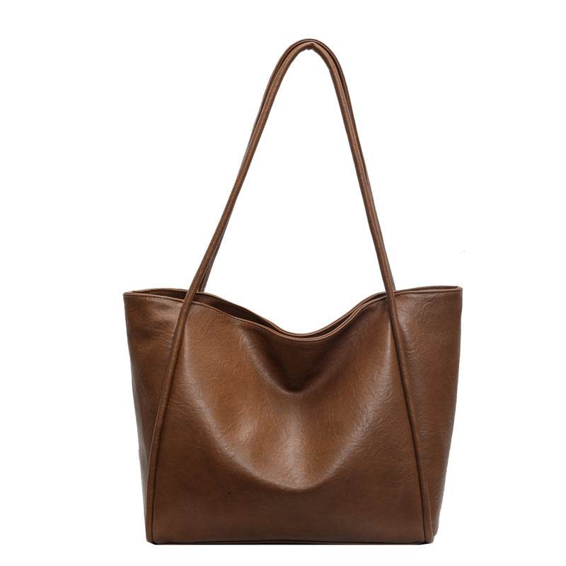 Sac Épaule Grand Format en Cuir PU Souple - Clairea Boutique