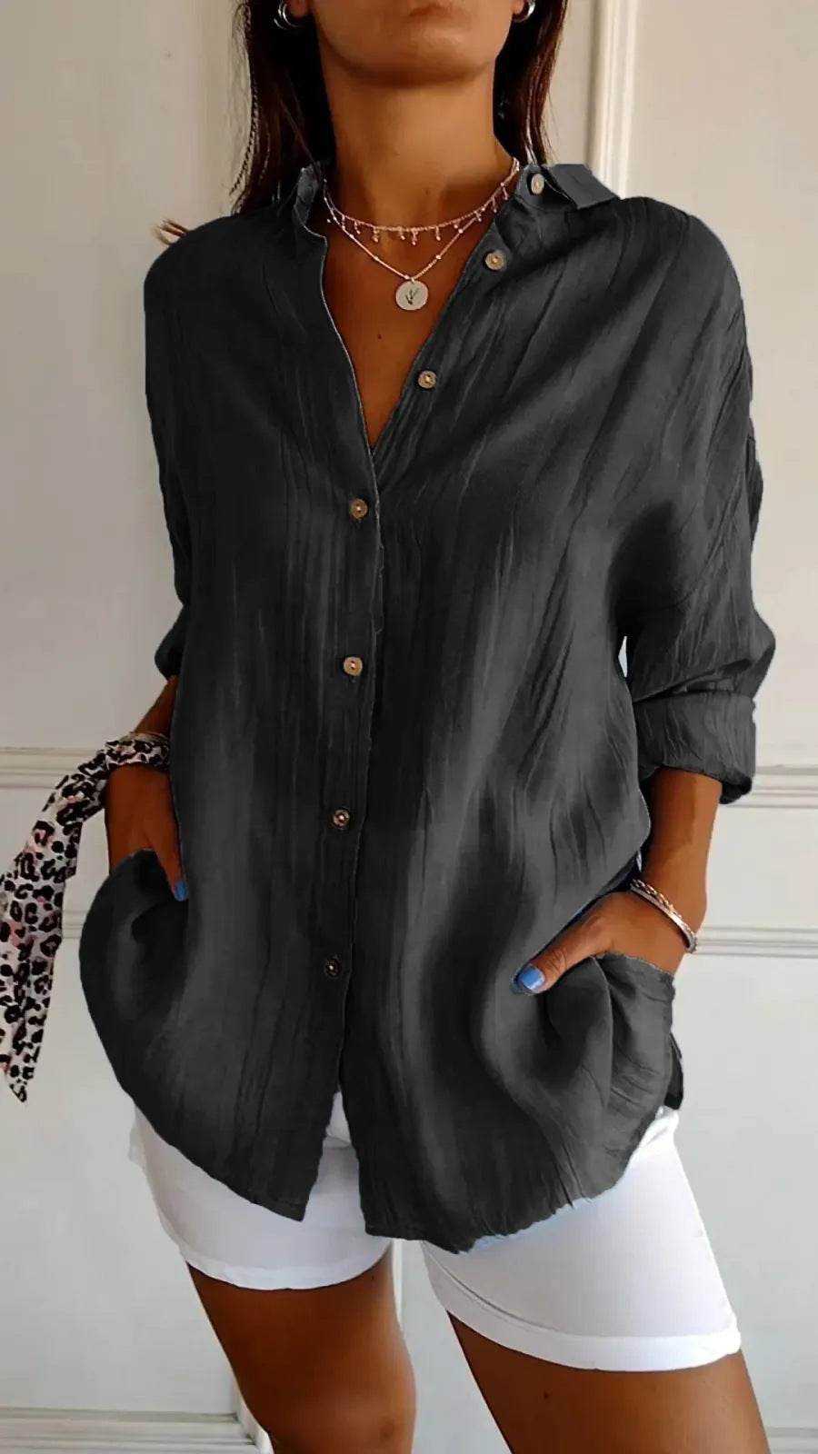 Chemise Femme à Col Revers - Clairea Boutique