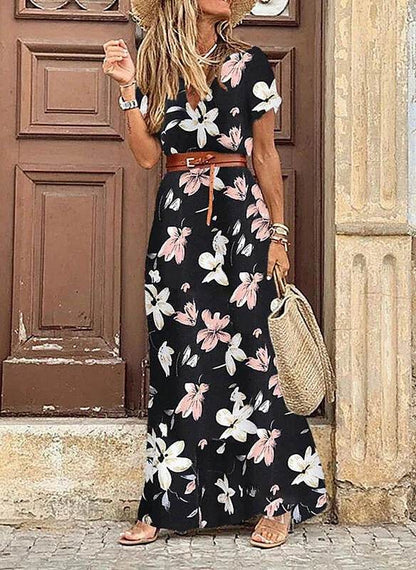 Robe Bohème Chic à Fleurs - Clairea Boutique