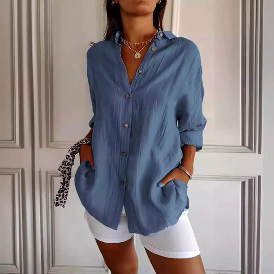 Chemise Femme à Col Revers - Clairea Boutique