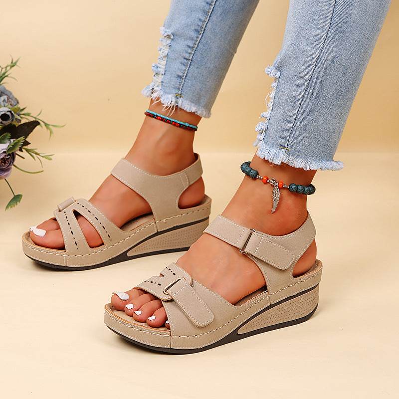 Sandales Compensées d'Été à Scratch - Clairea Boutique