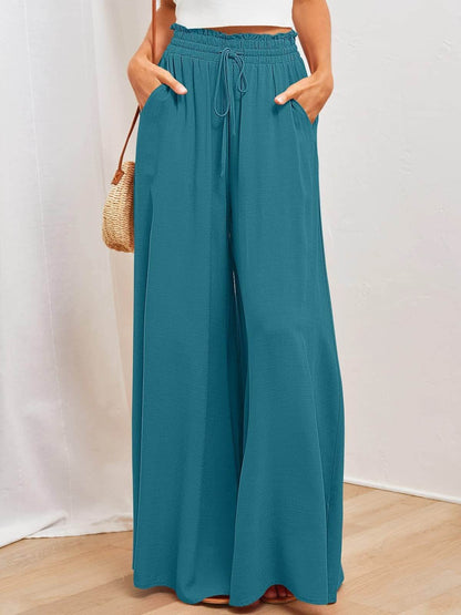 Pantalon de Détente Large et Confortable avec Poches - Clairea Boutique