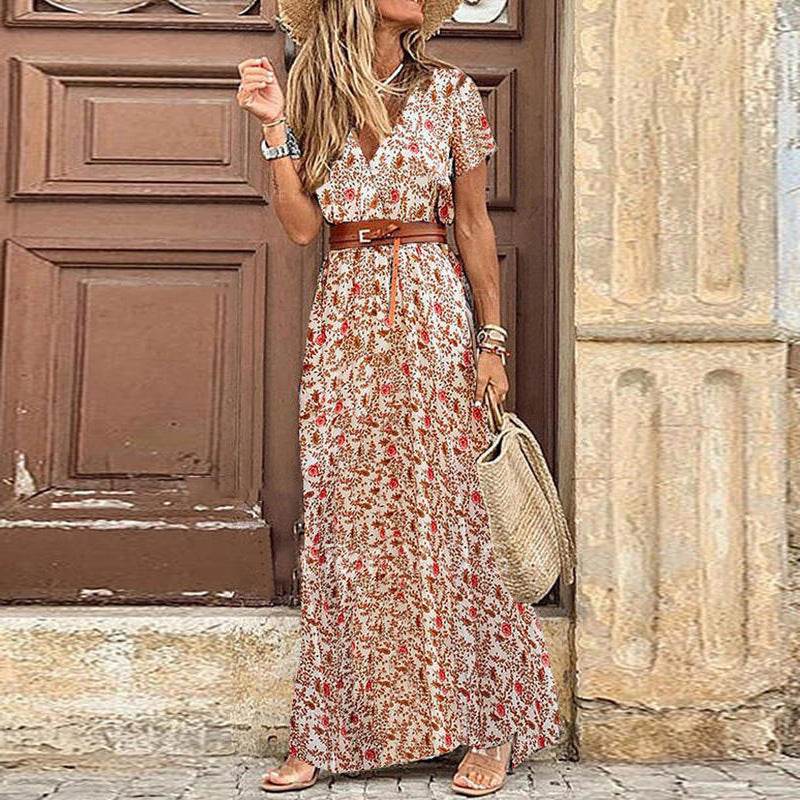 Robe Bohème Chic à Fleurs - Clairea Boutique