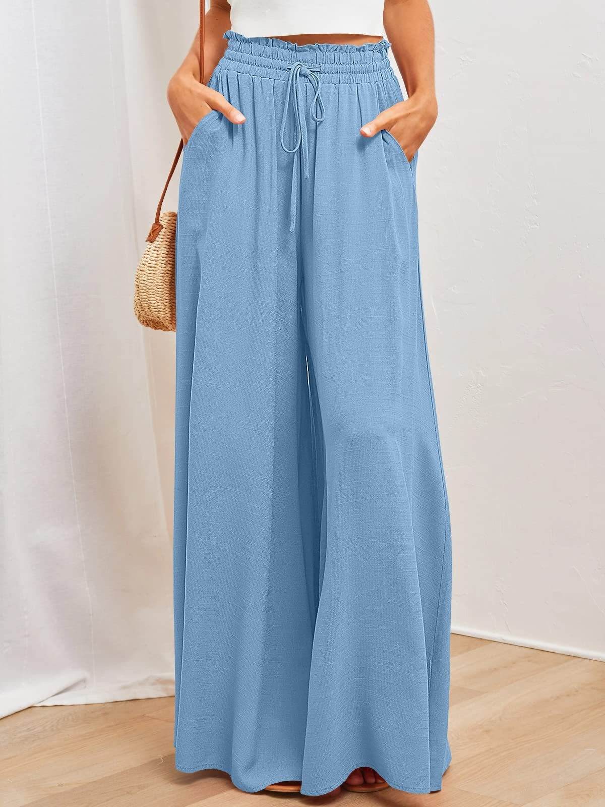 Pantalon de Détente Large et Confortable avec Poches - Clairea Boutique