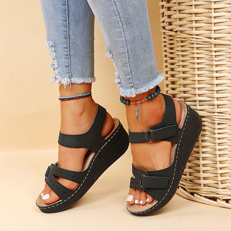 Sandales Compensées d'Été à Scratch - Clairea Boutique