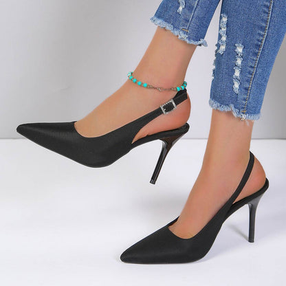 Escarpins à Talons Hauts avec Bout Pointu et Boucle Élégante - Clairea Boutique