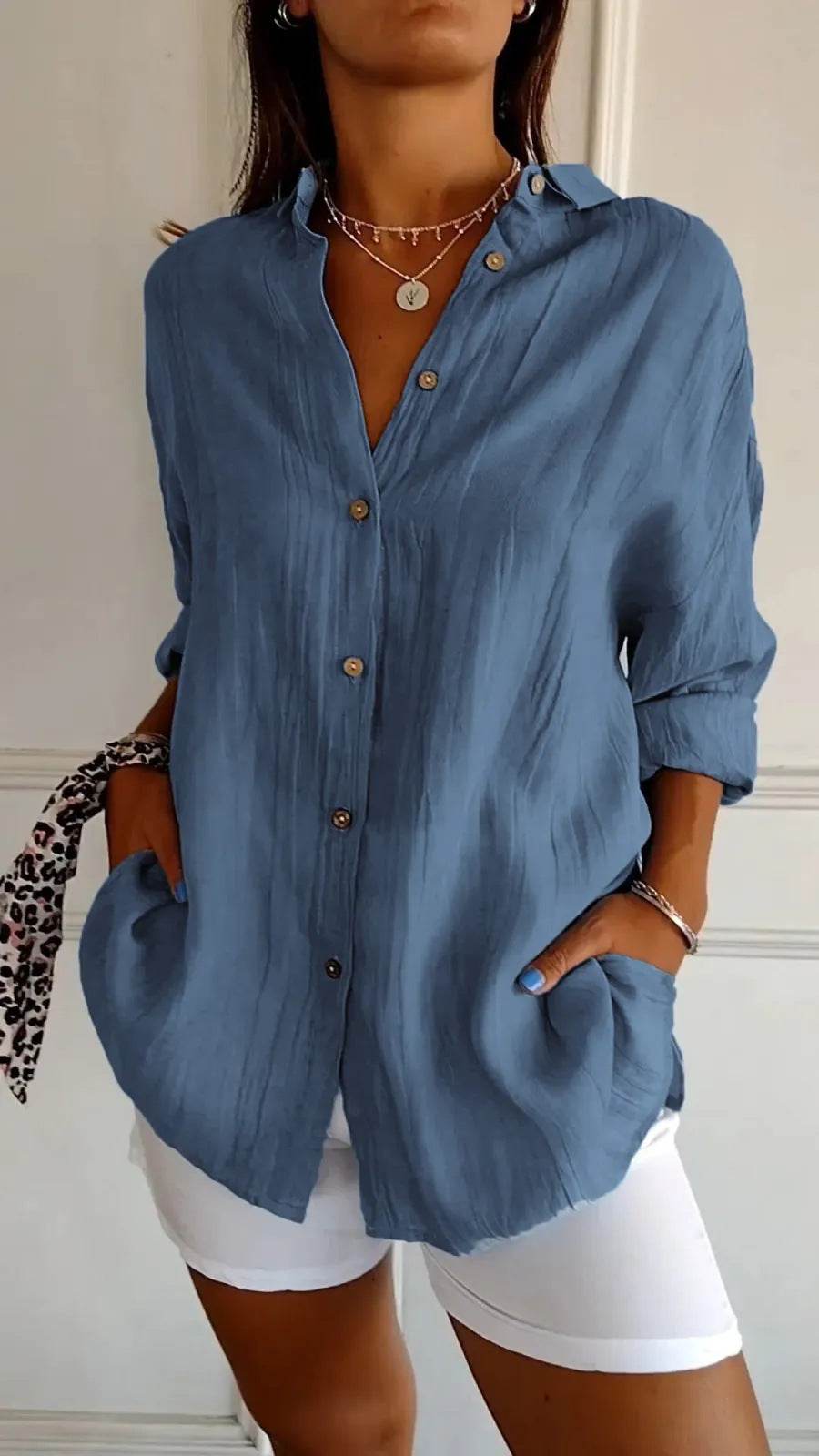 Chemise Femme à Col Revers - Clairea Boutique