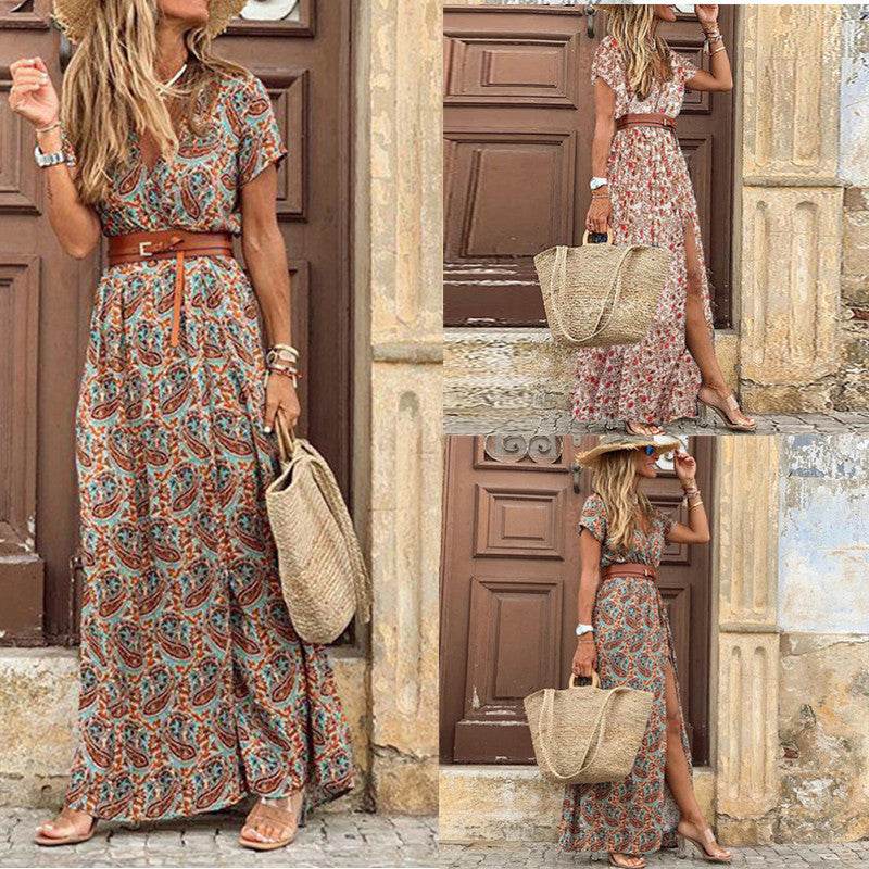Robe Bohème Chic à Fleurs - Clairea Boutique