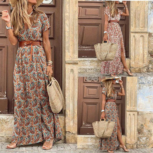 Robe Bohème Chic à Fleurs - Clairea Boutique