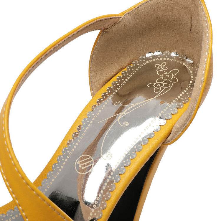 Sandales Romaines à Talons Épais - Clairea Boutique