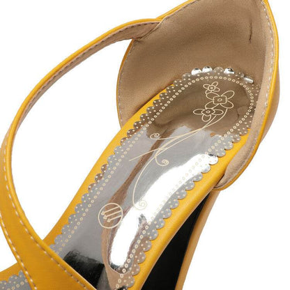 Sandales Romaines à Talons Épais - Clairea Boutique