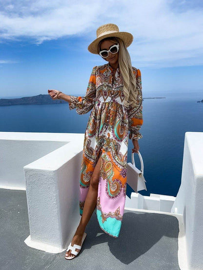 Robe Bohème Vintage à Imprimé Floral - Clairea Boutique