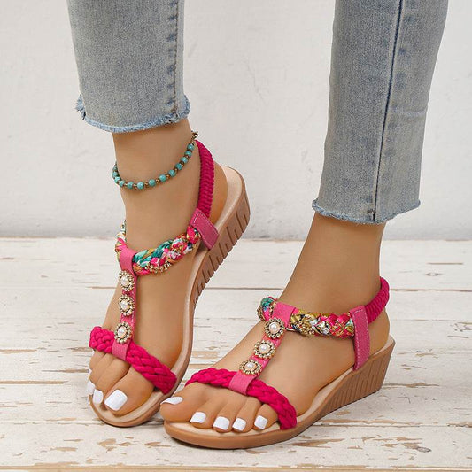 Sandales Tressées Bohèmes - Clairea Boutique