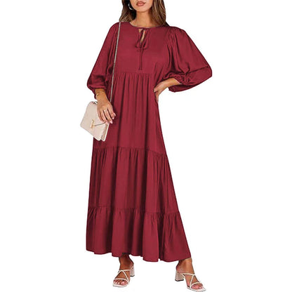 Robe Bohème Élégante Imprimée Vintage - Clairea Boutique