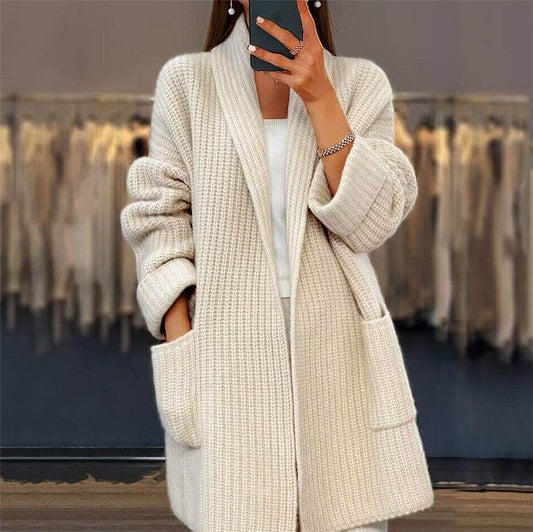 Cardigan Maille à Revers avec Poches - Clairea Boutique