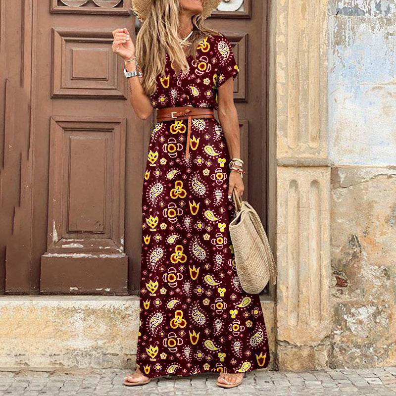 Robe Bohème Chic à Fleurs - Clairea Boutique
