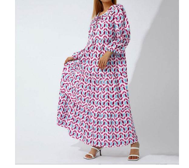 Robe Bohème Élégante Imprimée Vintage - Clairea Boutique