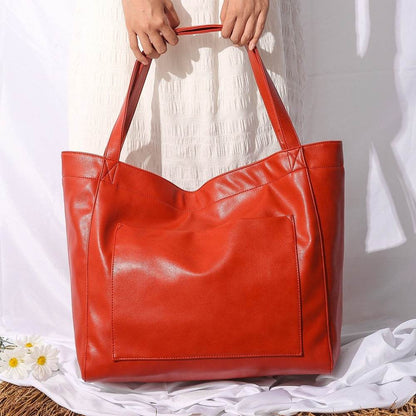 Sac Cabas Femme en Cuir Ciré Grand Format Élégant et Résistant - Clairea Boutique