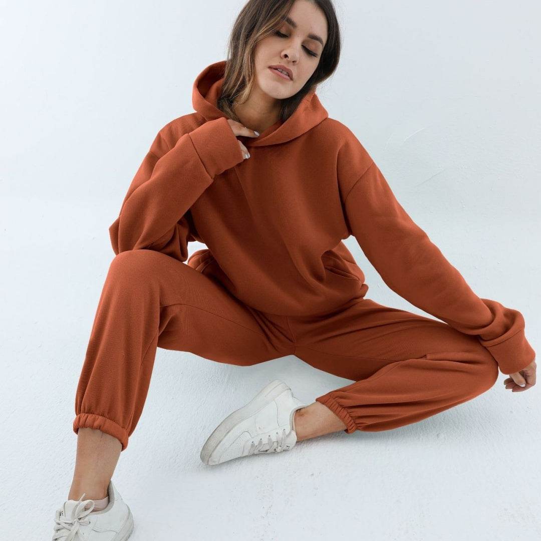 Ensemble Décontracté Femme 2 Pièces – Sweat à Capuche & Pantalon de Jogging - Clairea Boutique