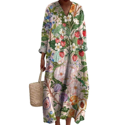 Robe Chemise Imprimé Floral Décontracté - Clairea Boutique