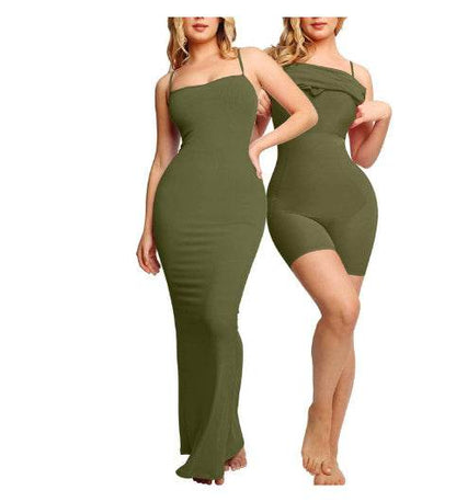 Robe Gaine Sculptante à Bretelles - Clairea Boutique